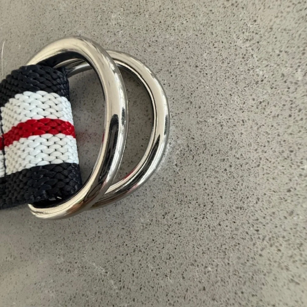 Men's Large Gap Red White Blue Stripe Canvas 48